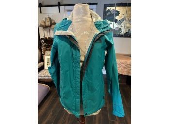 North Face Teal Ladies Small Shell