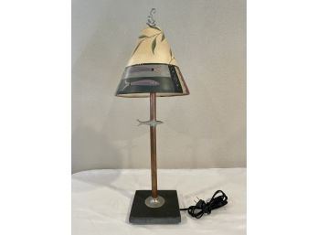 Side/nightstand Lamp ~ Handpainted Shade