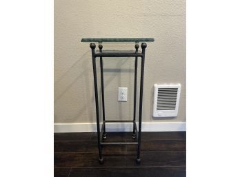 Glass Top Metal Base Side Tables