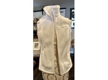 Columbia Fleece Vest White Size XS