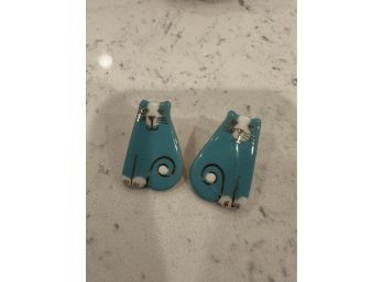 Ceramic Cat Earrings