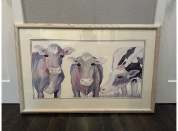 Large Cow Framed Print