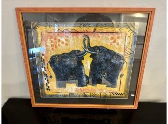 M. Harder Elephant Oil Painting