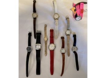 Lot Of 10 Women's Watches