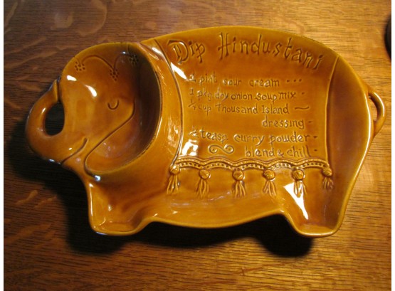 Vintage Elephant Chip/Dip Platter