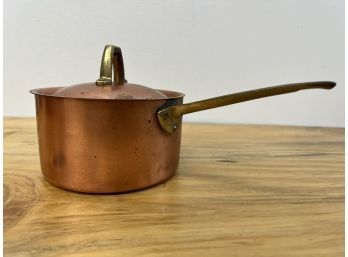 Revere Ware Copper Small Sauce Pan With Original Labels