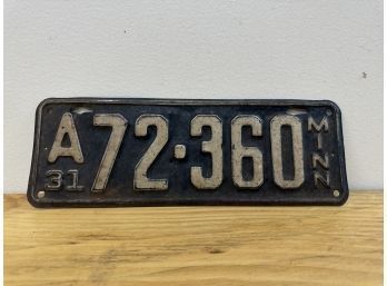 1932 Minnesota License Plate