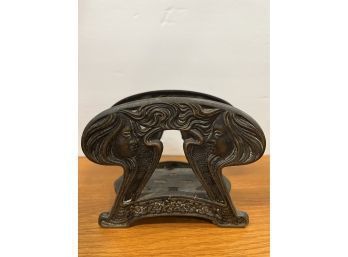Art Nouveau Two Maidens Vintage Letter Holder By Judd