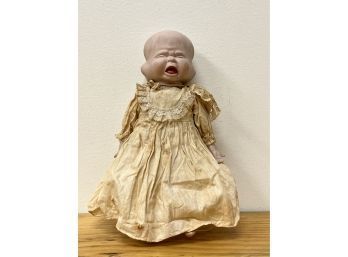 Vintage 3 Face Porcelain Doll, Happy, Sleeping, And Crying
