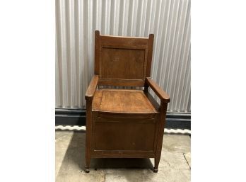 Vintage Wood Potty Chair