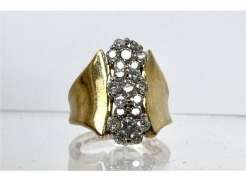 14K Gold And Diamond Ring