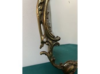 Antique Brass Ornate Mirror