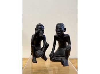 Two African Carvings Of Men