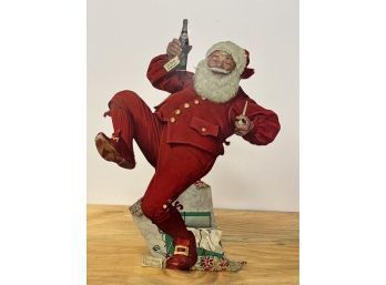 Norman Rockwell Pepsi Cardboard Santa
