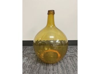 Antique Demijohn Wine Amber Jug