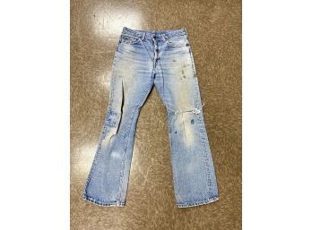 Vintage Levis Denim Repaired And Distressed