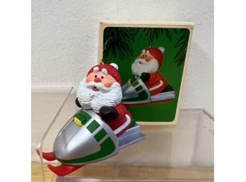 Hallmark Ornaments -Snowmobile Santa