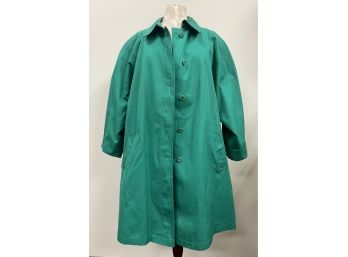 LondonFog Green Raincoat ~ Size 18M