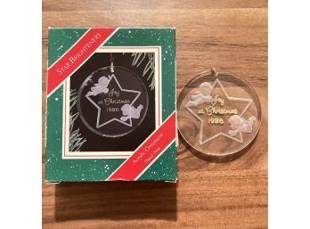 Hallmark Ornaments Acrylic Dated 1986 'star Brightenes'