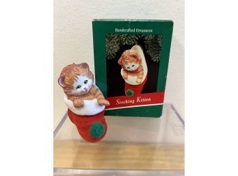 Hallmark Ornaments  Stocking Kitten