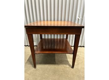 Leather Topped Side Table-local Pick Up