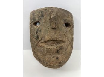 Vintage Carved Wood Mask