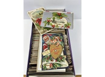 Show Box Full Of Vintage Postcards