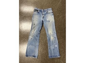 Vintage Levis Repaired Denim Jeans