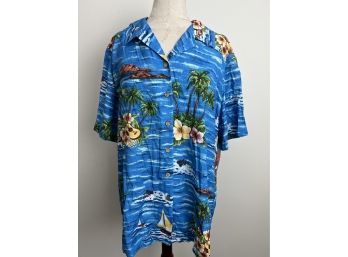 Gloria Vanderbilt Hawaiian Shirt 1X