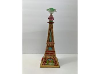 Vintage Battery Operated Tin Toy Eiffel Tower
