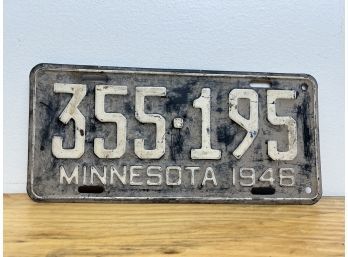 1946 Minnesota License Plate