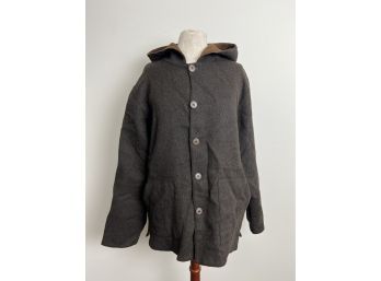 Lanart Baby Alpaca Reversible Hooded Jacket