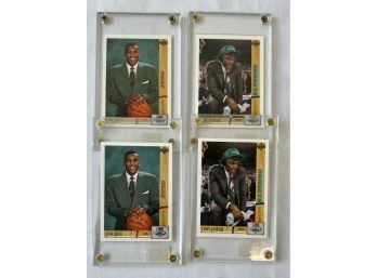 Lot Of 4 BasketBall Cards In Plastic Sleeves