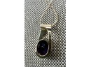 14K Gold Necklace With Amethyst Pendant