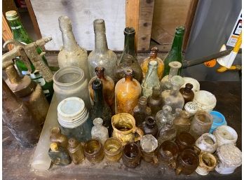 Lot Of Antique Bottles