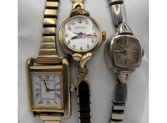3 Ladies Caravelle Watches