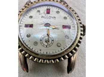Bulova Jeweled Dial Watch 10K Gold Plated
