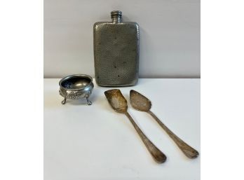 Vintage Pewter Items And Silver Plate