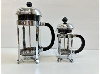 Two Bodum French Press Coffee