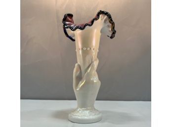Fenton Vase With Hand