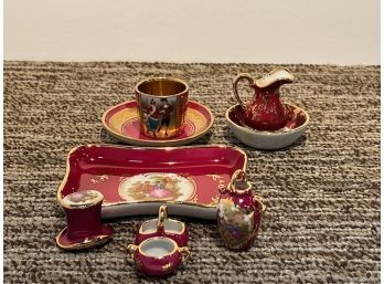 Set Of Miniatures Limoges Set 9 Pieces