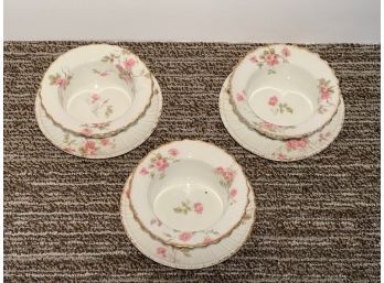 Haviland Limoges Berry Bowls And Plates Set Of 3