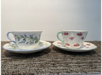 Set Of 2 Shelley Cup And Saucers
