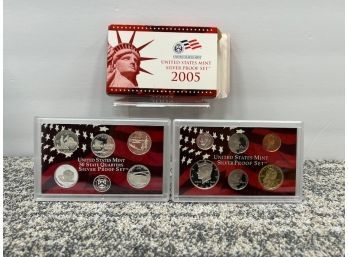 2005 United States Mint 50 State Quarters 'silver Proof Set'