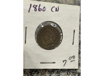 One Cent Indian Head 1860