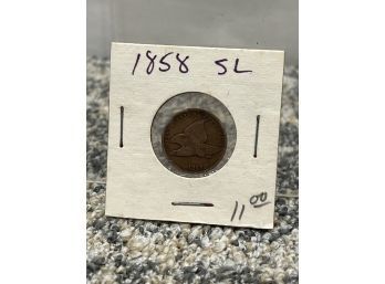 1858 SL  Flying Eagle Penny