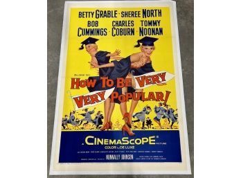 Vintage Original 'How To Be Very Very Popular!' Movie Poster