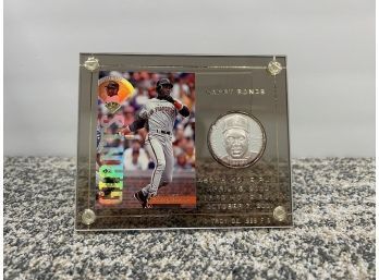Barry Bonds 1 Troy Oz .999 Fine Silver Coin & Baseball Card