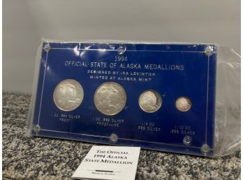 1994 Official State Of Alaska Medallions