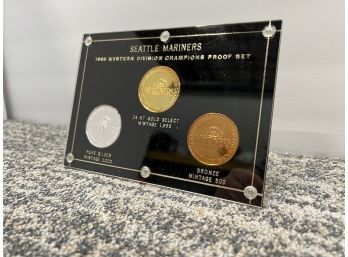 Seattle Mariners 1995 Western Division Champions Proof Set